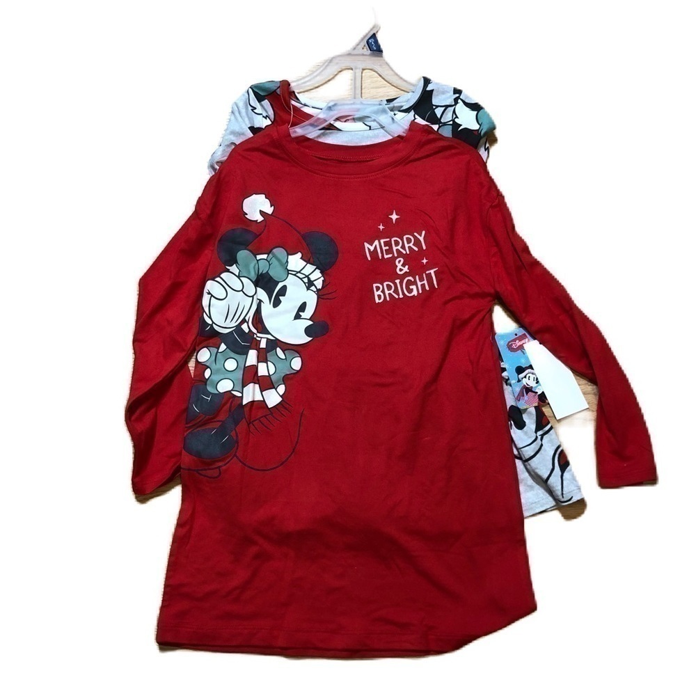 Minnie Mouse Christmas Dress Bundle NEW 4/5 Disney Santa Hat Gray Red